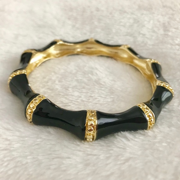 NWOT Kenneth Jay Lane Bamboo Bangle - Picture 2 of 4